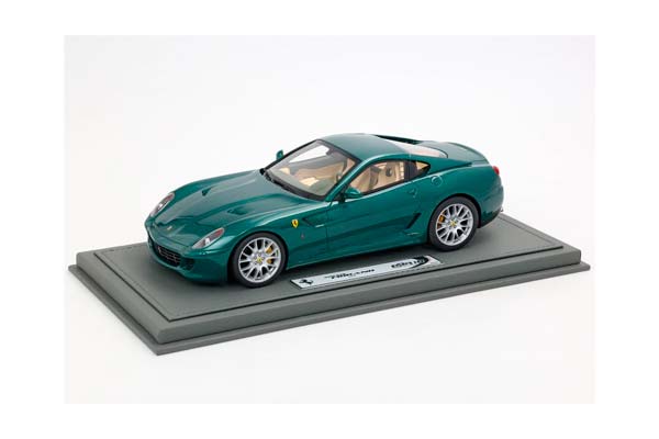 FERRARI 599 GTB FIORANO 2006 TAILOR MADE - MADE IN ITALY ONE OFF VERDE PINO - GREEN AND CREAM INTERIOR / ФЕРРАРИ 599 ГТБ 2006 ТАИЛОР МАДЕ 1:18 ЗЕЛЕНЫЙ