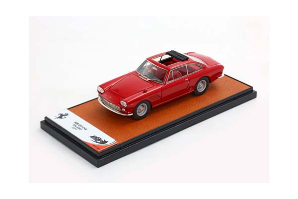 FERRARI 330 GT 2+2 TWINLIGHT AND OPEN ROOF BORDEAUX AND RED INTERIOR S/N 5863 / ФЕРРАРИ 330 ГТ 2+2 ТВИНЛИГХТ ОТКРЫТАЯ КРЫША БОРДЕАУКС САЛОН С 1:43 БОРДОВЫЙ
