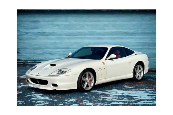 FERRARI 575M MARANELLO 2002 - MADE IN ITALY BIANCO AVUS - RED INTERIOR / ФЕРРАРИ 575М МАРАНЕЛЛО 2002 1:18 КРАСНЫЙ