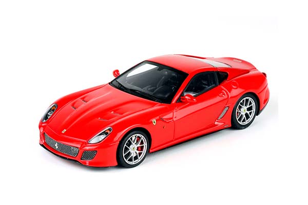 FERRARI 599 GTO 2010 - MADE IN ITALY ROSSO CORSA WITH SILVER RIMS / ФЕРРАРИ 599 ГТО 2010 1:18 КРАСНЫЙ