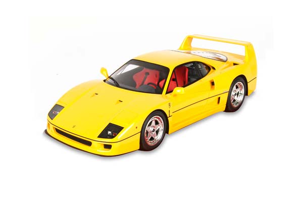 FERRARI F40 1987 GIALLO MODENA - RED SEATS / ФЕРРАРИ Ф40 1987 1:43 КРАСНЫЙ