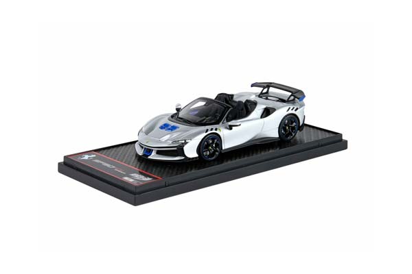 FERRARI SF90 XX SPIDER NURBURGRING SILVER / ФЕРРАРИ СФ90 КСКС СПАЙДЕР НУРБУРГРИНГ 1:43 СЕРЕБРИСТЫЙ