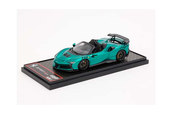 FERRARI SF90 XX SPIDER GREEN JEWEL CARBON RIMS / ФЕРРАРИ СФ90 КСКС СПАЙДЕР ДЖЕВЕЛ КАРБОН ДИСКИ 1:43 ЗЕЛЕНЫЙ