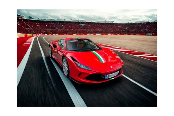 FERRARI F8 TRIBUTO SPIDER ROSSO CORSA WITH ITALIAN STRIPE / ФЕРРАРИ Ф8 ТРИБУТО СПАЙДЕР ИТАЛИАН ПОЛОСА 1:43 КРАСНЫЙ