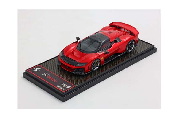 FERRARI F80 CARBON OPTIONAL ROSSO SUPERCAR - BICOLOR WHEELS SILVER AND CARBON / ФЕРРАРИ Ф80 КАРБОН ОПТИОНАЛ СУПЕРКАР 1:43 КРАСНЫЙ