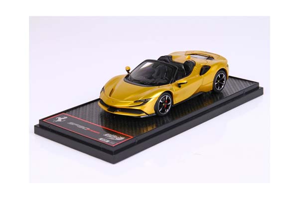FERRARI SF90 SPIDER YELLOW MONTECARLO / ФЕРРАРИ СФ90 СПАЙДЕР МОНТЕКАРЛО 1:43 ЖЕЛТЫЙ