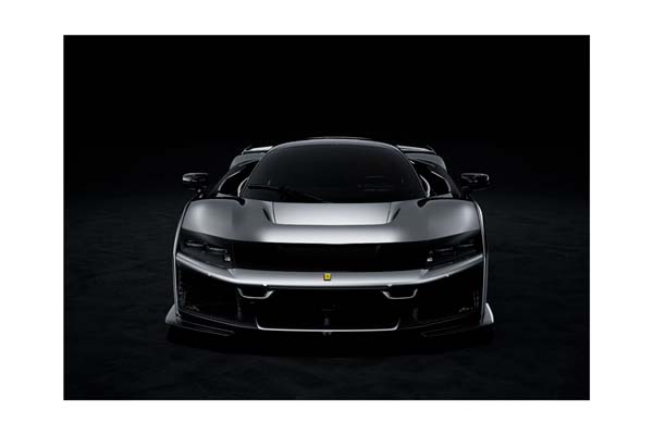 FERRARI F80 CARBON OPTIONAL GLOSS ALUMINIUM - CARBON WHEELS / ФЕРРАРИ Ф80 КАРБОН ОПТИОНАЛ ГЛОСС АЛУМИНИУМ 1:43 ЧЕРНЫЙ