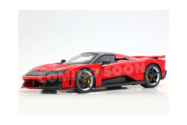 FERRARI F80 METAL DIECAST FULL OPEN ROSSO CORSA WITH BICOLOR WHEELS - POLYFOAM PACK / ФЕРРАРИ Ф80 МЕТАЛ БИКОЛОР КОЛЕСА 1:18 КРАСНЫЙ