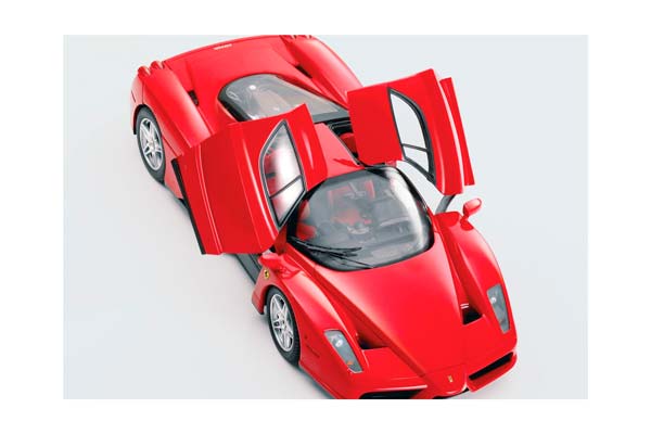 FERRARI ENZO OPEN DIECAST ROSSO CORSA - SILVER WHEELS - LUXURY PACK / ФЕРРАРИ ЭНЦО ОПЕН 1:18 КРАСНЫЙ