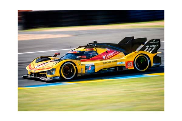 FERRARI 499P CAR N. 83 - 24H LE MANS 2026 DRIVERS KUBICA - YE - HANSON / ФЕРРАРИ 499П АВТОМОБИЛЬ № 83 2026 1:43
