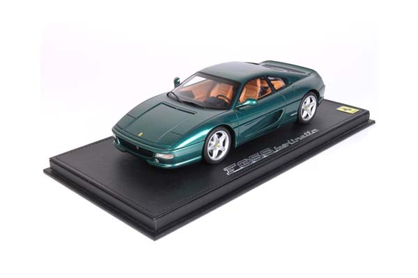 FERRARI F355 BERLINETTA 1994 MANUAL GEAR VERDE PINO METALLIC - BEIGE INTERIOR / ФЕРРАРИ Ф355 БЕРЛИНЕТТА 1994 МЕХАНИКА ПИНО МЕТАЛЛИК 1:18 ЗЕЛЕНЫЙ