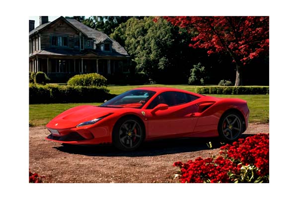 FERRARI F8 TRIBUTO ROSSO CORSA WITH RED BRAKES / ФЕРРАРИ Ф8 ТРИБУТО БРАКЕС 1:18 КРАСНЫЙ