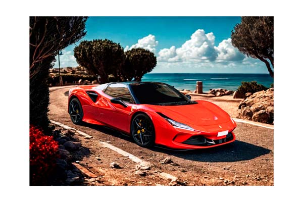 FERRARI F8 TRIBUTO SPIDER ROSSO CORSA / ФЕРРАРИ Ф8 ТРИБУТО СПАЙДЕР 1:18 КРАСНЫЙ