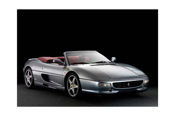 FERRARI 355 F1 SPIDER - AUTOMATIC GEAR - CHALLENGE GRID ARGENTO NURBURGRING - BORDEAUX INTERIOR / ФЕРРАРИ 355 Ф1 СПАЙДЕР 1:18 БОРДОВЫЙ