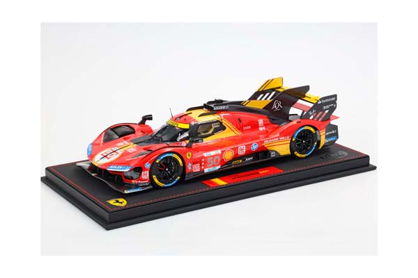 FERRARI 499P CAR N. 50 - WINNER LE MANS 2024 DRIVERS FUOCO NIELSEN MOLINA / ФЕРРАРИ 499П АВТОМОБИЛЬ № 50 2024 1:18