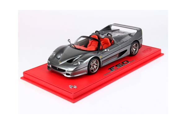 FERRARI F50 COUPE 1995 SPIDER VERSION METALLIC IRON GREY / ФЕРРАРИ Ф50 КУПЕ 1995 СПАЙДЕР ВЕРСИОН МЕТАЛЛИК ИРОН 1:18 СЕРЫЙ