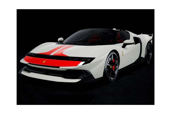 FERRARI 849 TESTAROSSA SPIDER ASSETTO FIORANO BIANCO ITALIA WITH RED LIVERY / ФЕРРАРИ 849 ТЕСТАРОССА СПАЙДЕР АССЕТТО ИТАЛИА ЛИВЕРИ 1:18 КРАСНЫЙ