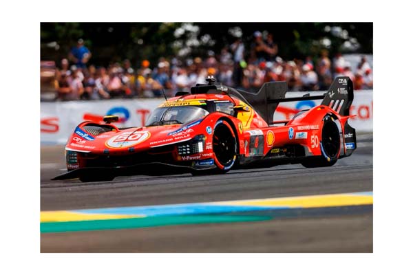 FERRARI 499P CAR N. 50 - 24H LE MANS 2026 DRIVERS FUOCO NIELSEN MOLINA - DISPLAY CASE INCLUDED / ФЕРРАРИ 499П АВТОМОБИЛЬ № 50 2026 1:18
