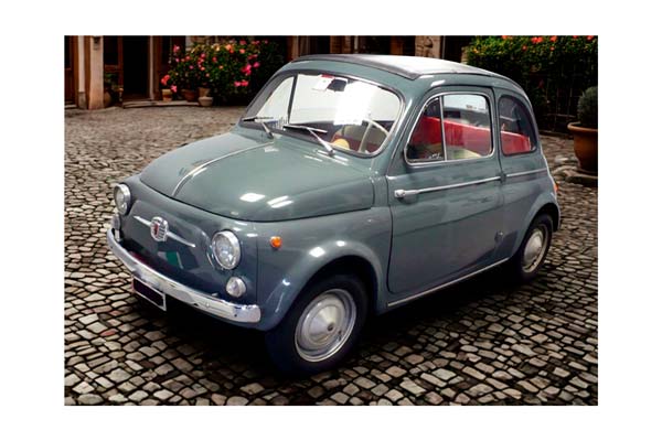 FIAT 500 D GRIGIO MEDIO / ФИАТ 500 Д МЕДИО 1:18 СЕРЫЙ
