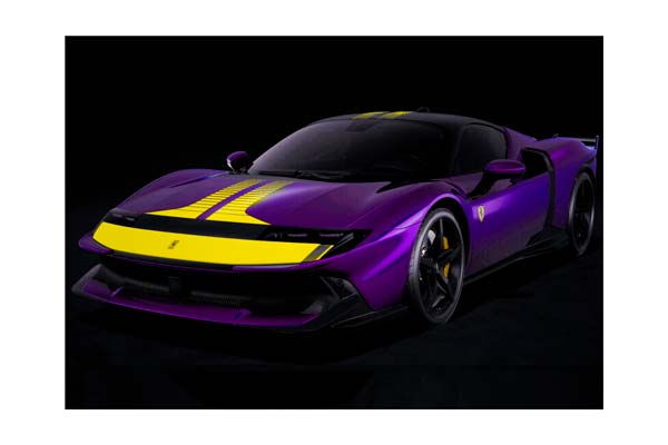 FERRARI 849 TESTAROSSA ASSETTO FIORANO VIOLA HONG KONG WITH YELLOW LIVERY / ФЕРРАРИ 849 ТЕСТАРОССА АССЕТТО ХОНГ КОНГ ЛИВЕРИ 1:18 ЖЕЛТЫЙ