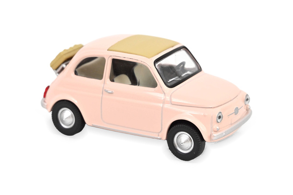FIAT 500 F 1965 PASTEL PINK / ФИАТ 500 ПАСТЕЛ РОЗОВЫЙ