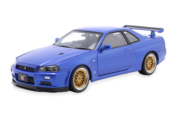 NISSAN SKYLINE GT-R (R34) V-SPEC II BBS RIMS 2001 BLUE METALLIC / НИССАН СКАЙЛАЙН ГТ-Р R34 В-СПЕК 2 ББС ДИСКИ СИНИЙ МЕТАЛЛИК
