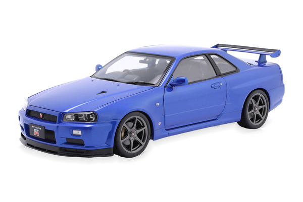 NISSAN SKYLINE GT-R (R34) V-SPEC II OEM RIMS 2001 BLUE METALLIC / НИССАН СКАЙЛАЙН ГТ-Р R34 В-СПЕК 2 ОЕМ ДИСКИ СИНИЙ МЕТАЛЛИК