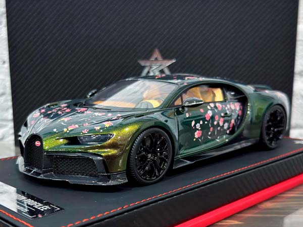 BUGATTI CHIRON PROFILÉE GOLD/GREEN CHAMELEON SAKURA COATING / БУГАТТИ ШИРОН PROFIL E ЗОЛОТОЙ/ЗЕЛЕНЫЙ ХАМЕЛЕОН САКУРА ПОКРЫТИЕ
