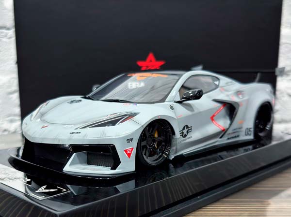 CHEVROLET CORVETTE C8 FIGHTER GREY LB WORKS / LB WORKS ШЕВРОЛЕ КОРВЕТ C8 FIGHTER СЕРЫЙ