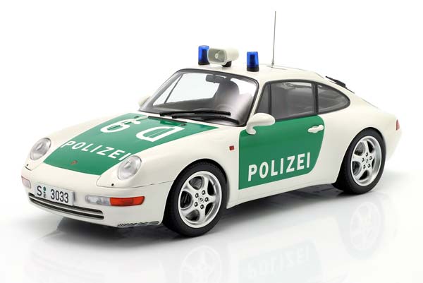 PORSCHE 911 (993) COUPE POLICE STUTTGART 1993 GREEN / WHITE / ПОРШЕ 911 993 КУПЕ ПОЛИЦИЯ СТУТТГАРТ ЗЕЛЕНЫЙ БЕЛЫЙ