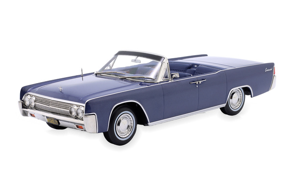 LINCOLN CONTINENTAL CONVERTIBLE TV SERIES LINCOLN LAWYER 1963 BLUE METALLIC / ЛИНКОЛН КОНТИНЕНТАЛ КАБРИОЛЕТ ТВ СЕРИЯ ЛАВЙЕР СИНИЙ МЕТАЛЛИК