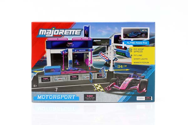 FORMULA 1 PIT STOP DIORAMA SET WITH ALPINE A525 #43 / ФОРМУЛА-1 ПИТ СТОП ДИОРАМА НАБОР АЛЬПИН A525