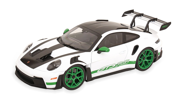 PORSCHE 911 (992) GT3 RS 2022 WHITE / GREEN / ПОРШЕ 911 992 ГТ3 RS БЕЛЫЙ ЗЕЛЕНЫЙ