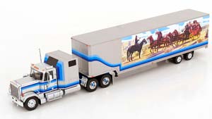 GMC GENERAL TRACTOR WITH TRAILER 1980 SILVER / BLUE / ГМК ГЕНЕРАЛ ТРАКТОР С ПРИЦЕПОМ СЕРЕБРИСТЫЙ СИНИЙ