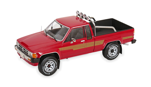 TOYOTA TRUCK XTRA CAB 4X4 (HILUX) 1985 RED / GOLD / ТОЙОТА ГРУЗОВИК КСТРА КАБ 4X4 ХИЛУКС КРАСНЫЙ ЗОЛОТОЙ