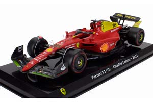 FERRARI F1-75 SCUDERIA FERRARI #16 POLE POSITION AND 2ND MONZA ITALY GP CHARLES LECLERC 2022 RED YELLOW