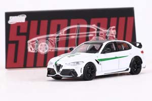ALFA ROMEO GULIA GTA WHITE / АЛЬФА РОМЕО ДЖУЛИЯ ГТА БЕЛЫЙ С ЗЕЛЕНОЙ ПОЛОСОЙ (ДЛИНА 7-10 СМ)