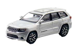 JEEP GRAND CHEROKEE TRACKHAWK 2019 SILVER / ДЖИП ГРАНД ЧЕРОКИ ТРЭКХОУК СЕРЕБРИСТЫЙ (ДЛИНА 7-10 СМ)