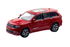 JEEP GRAND CHEROKEE TRACKHAWK 2019 RED / ДЖИП ГРАНД ЧЕРОКИ ТРЭКХОУК КРАСНЫЙ (ДЛИНА 7-10 СМ)
