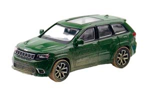 JEEP GRAND CHEROKEE TRACKHAWK 2019 GREEN / ДЖИП ГРАНД ЧЕРОКИ ТРЭКХОУК ЗЕЛЕНЫЙ (ДЛИНА 7-10 СМ)