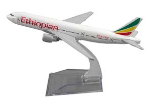 BOEING 777 ETHIOPIAN AIRLINES / БОИНГ ЭФИОПСКИЕ АВИАЛИНИИ (ДЛИНА 16 СМ)