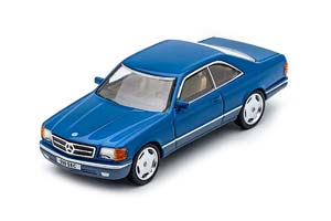 MERCEDES W126 S-CLASS COUPE 500 SEC 560SEC LIGHT BLUE / МЕРСЕДЕС С-КЛАСС КУПЕ ГОЛУБОЙ (ДЛИНА 7-10 СМ)