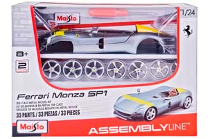 FERRARI MONZA SP1 / ФЕРРАРИ МОНЦА СЕРЕБРИСТЫЙ (СБОРКА БЕЗ КЛЕЯ)