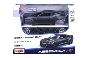 CHEVROLET CAMARO ZL1 2017 GREY / ШЕВРОЛЕ КАМАРО СЕРЫЙ (СБОРКА БЕЗ КЛЕЯ)