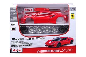 FERRARI 488 PISTA / ФЕРРАРИ ПИСТА ЧЕРНЫЙ (СБОРКА БЕЗ КЛЕЯ)