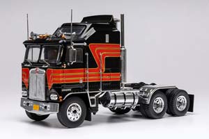 KENWORTH K100 AERODYNE 1976 BLACK/RED СЕДЕЛЬНЫЙ ТЯГАЧ