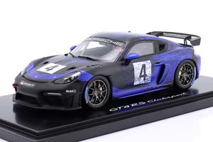 PORSCHE 718 (982) CAYMAN GT4 RS CLUBSPORT #4 BLACK / PURPLE