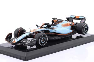WILLIAMS F1 FW45 TEAM WILLIAMS RACING GULF #23 SINGAPORE GP ALEXANDER ALBON 2023  LIGHT BLUE