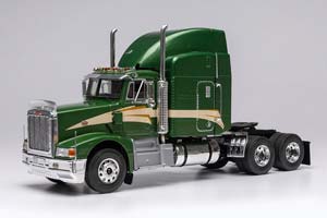 PETERBILT 377 A/E 1998 GREEN METALLIC/CRÈME СЕДЕЛЬНЫЙ ТЯГАЧ