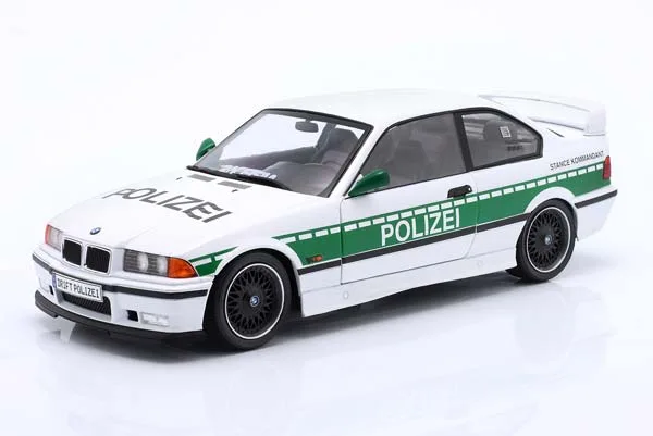 BMW M3 E36 DRIFT POLICE 1991 WHITE GREEN